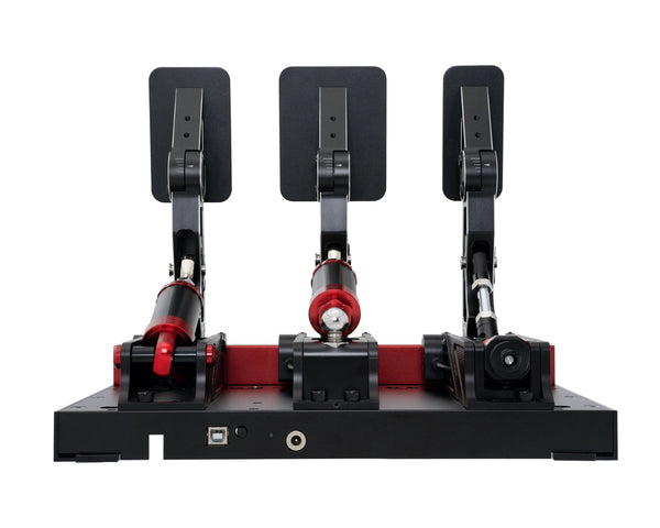 P1000 Pedal Set - Rear View - Apex Sim Racing