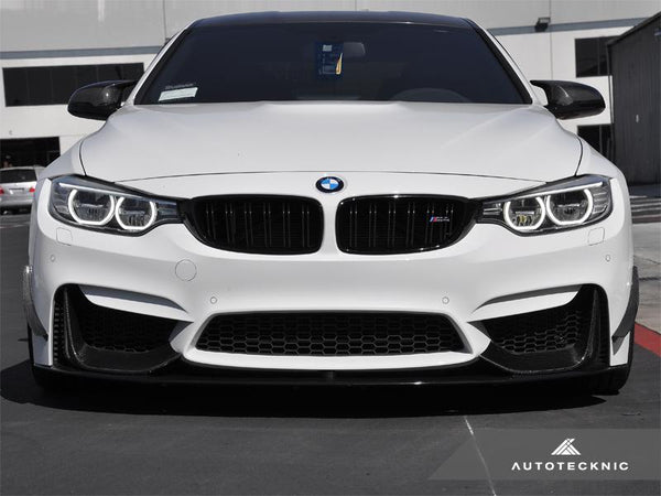 AutoTecknic f8x m3 m4 carbon fiber front bumper canards - iND Distribution