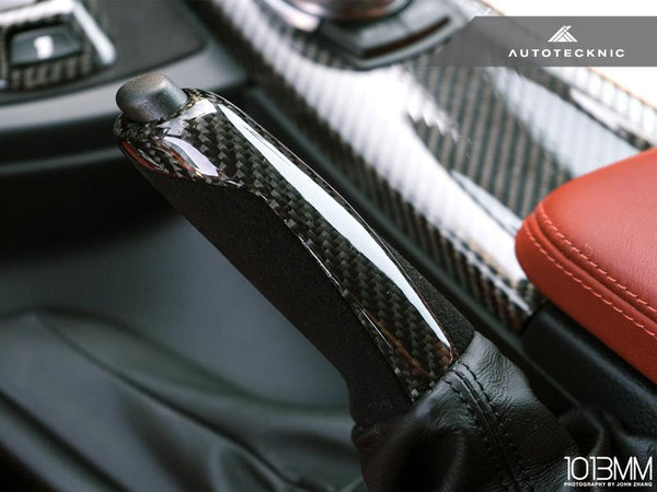 AutoTecknic f chassis carbon alcantara e brake handle - iND Distribution