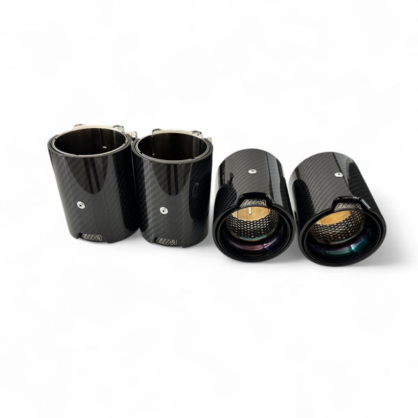 BMW F90 M5 Exhaust Tips - Premium Carbon Fiber | Palenon Performance - ModMyEuro