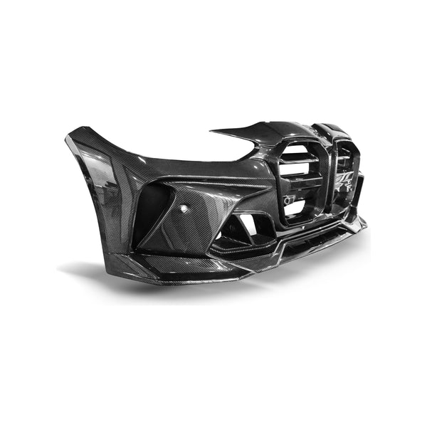 Vorsteiner - GTS-V BMW G8X M3 | M4 One-Piece Carbon Fiber Aero Front Bumper - ModMyEuro