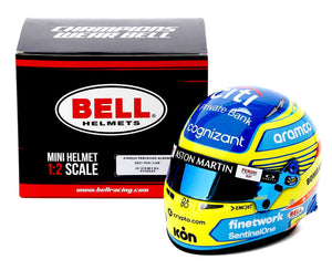 Bell HP77 2024 Fernando Alonso 1:2 Mini Helmet - ModMyEuro