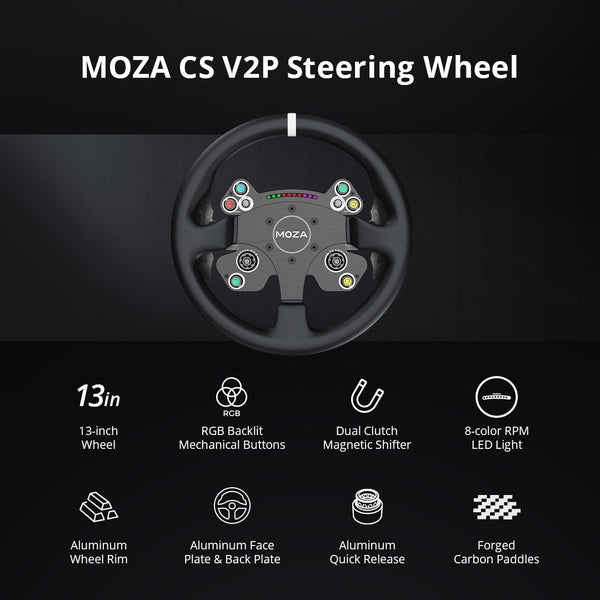MOZA Racing CS V2p Steering Wheel