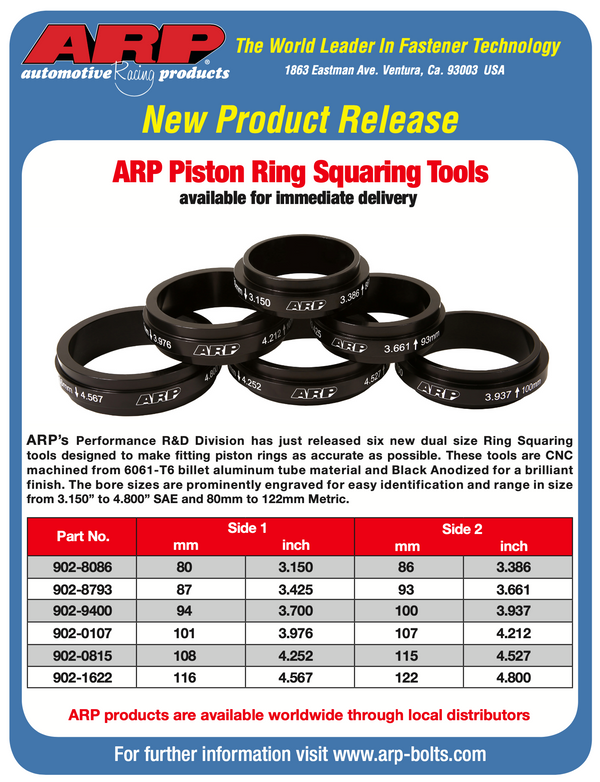 ARP Ring Square Tool 94mm-100mm