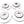 Maserati Ghibli Base front rear brake rotors service kit #794