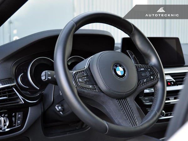 AutoTecknic g11 g12 7 series carbon alcantara steering wheel trim - iND Distribution