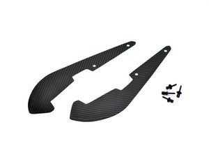Pair of AutoTecknic F90 M5 Carbon Fiber Splash Guards with rivets for install