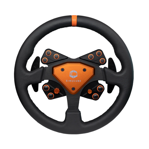 Simucube Tahko Round Front Orange Wheel