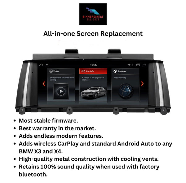 BMW X3 / X4  (F25 & F26) CarPlay and Android Auto Kit - ModMyEuro