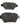 Maserati Ghibli Base Quattroporte 2014-16 rear brake pads TopEuro  #510