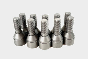 Titanium Wheel Lug Bolts for Lamborghini Urus Grey Set of 10 Threads Image