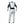 OMP Tecnica Hybrid Race Driver Suit Silver / Black Rear Image
