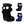 Black and blue Sabelt seats