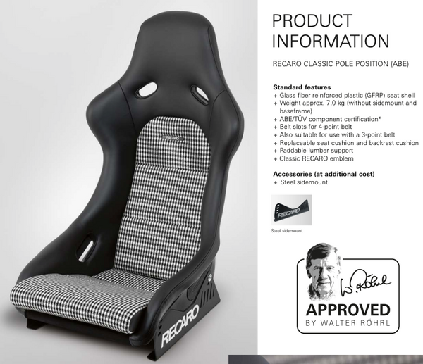 Recaro-Pole-Position-Classic-ABE-Seat-Summary-Image