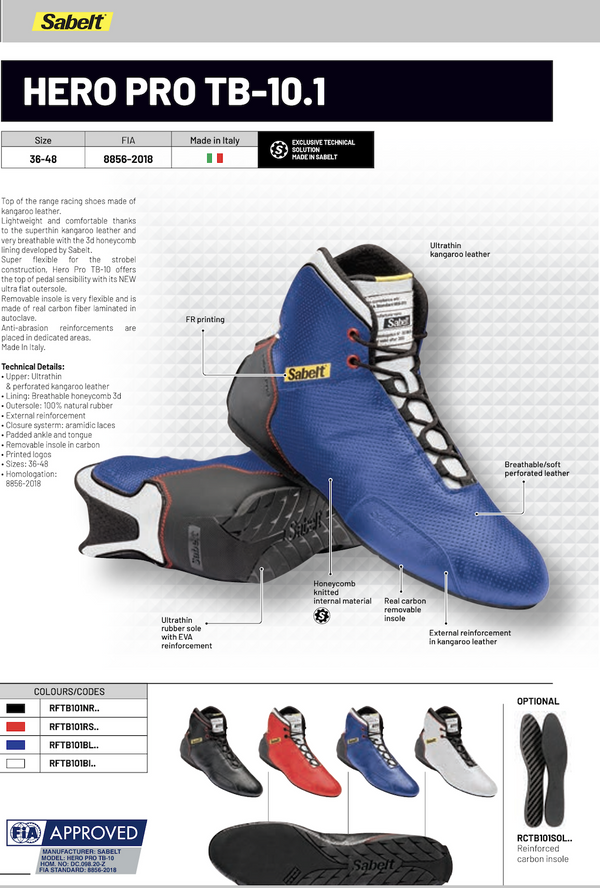Sabelt Hero Pro TB-10.1 Racing Shoes - ModMyEuro