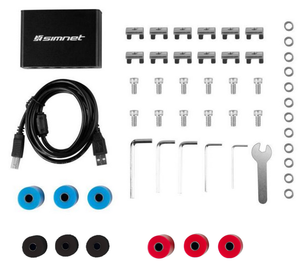 Simnet SP Pro Pedal - 3 Pedal Set with 3 Hydraulic Dampers