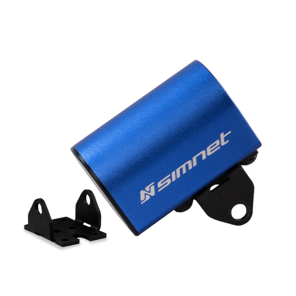 A picture of the Simnet rumble motor with a mount.