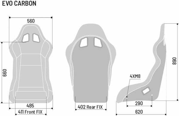 Sparco EVO Performance Carbon Fiber (STD, L, XL) Racing Seat - ModMyEuro