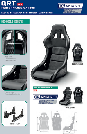 Sparco QRT-C Performance Carbon Fiber Racing Seat 2029 Expiry - ModMyEuro