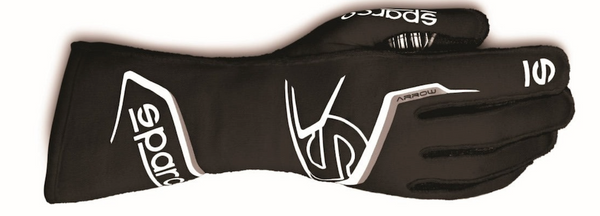 Sparco_Arrow-K_Kart_Racing_Glove_Black/White_002557NRBI_Front_Image