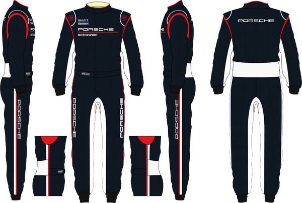 Stand21 Porsche Motorsport ST121 Race Suit Black Colorway Image