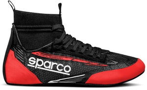 Close-up of the Sparco Superleggera's intricate stitching and sole grip, highlighting its premium craftsmanship for racing professionals Image