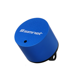 A picture of Simnet transducer with a black mount attached to it.