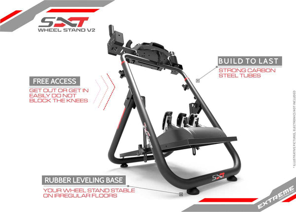 Sim Racing Wheel Stand - Extreme Sim Racing SXT V2 adjustments view 2 