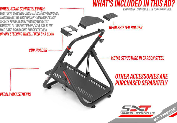 Sim Racing Wheel Stand - Extreme Sim Racing SXT V2 - Whats included