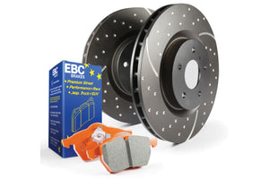EBC S2 Greenstuff Front Slotted Brake Pad & Rotor Kit for 2004 VW Golf R32 & 2014-2018 Passat - ModMyEuro