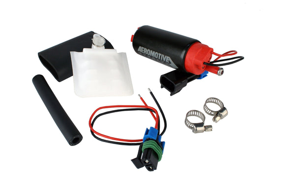 Aeromotive 340 Stealth Fuel Pump - Offset Inlet Inline w/ Outlet (11542)
