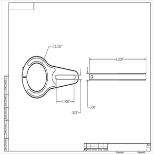 Aeromotive Billet Straight Bracket for Belt Drive Pumps (11704)