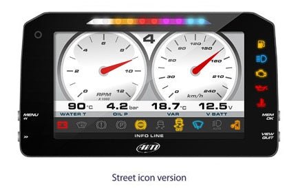 AiM Sports MXP 1.3 Strada Large Color TFT Dash - Competition Motorsport