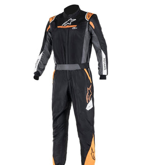 Alpinestars Atom Graphic Fire Suit Bootcut Black / orange Front Image