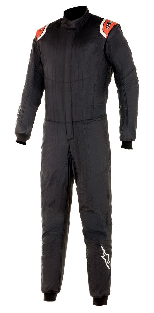 Alpinestars Hypertech v2 Race Suit - Competition Motorsport Black / red Front Image