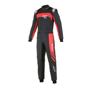 Alpinestars KMX-9 v3 Graphic 3 Kart Racing Suit Black / Red Front Image