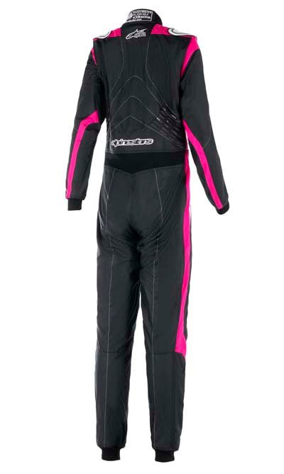 ALPINESTARS STELLA GP GP PRO COMP V2 WOMENS RACE SUIT BLACK / PINK BACK IMAGE