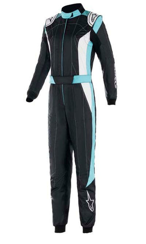 ALPINESTARS STELLA GP GP PRO COMP V2 WOMENS RACE SUIT BLACK / BLUE IMAGE