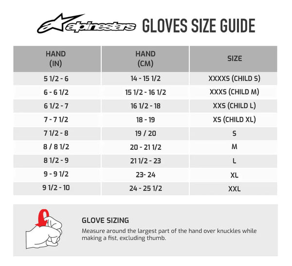 Alpinestars Tech-1 K Race S v2 Youth Karting Gloves - Competition Motorsport