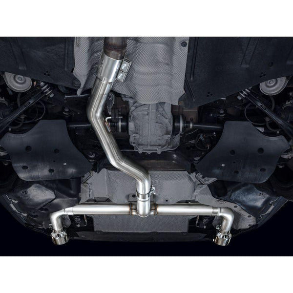 AWE 19-23 BMW 330i / 21-23 BMW 430i Base G2X Track Edition Axle Back Exhaust - Chrome Silver - ModMyEuro