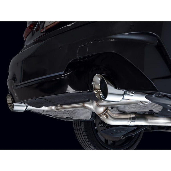 AWE 19-23 BMW 330i / 21-23 BMW 430i Base G2X Track Edition Axle Back Exhaust - Chrome Silver - ModMyEuro