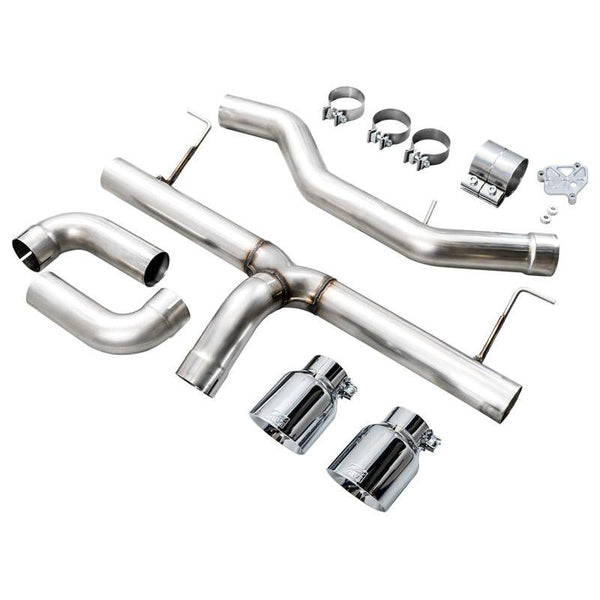 AWE 19-23 BMW 330i / 21-23 BMW 430i Base G2X Track Edition Axle Back Exhaust - Chrome Silver - ModMyEuro