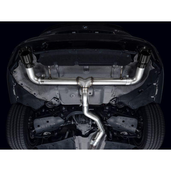 AWE 19-23 BMW 330i / 21-23 BMW 430i Base G2X Track Edition Axle Back Exhaust - Diamond Black - ModMyEuro
