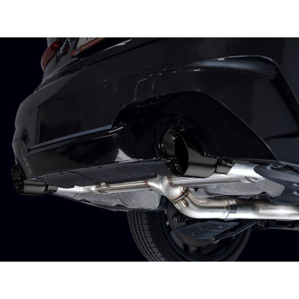 AWE 19-23 BMW 330i / 21-23 BMW 430i Base G2X Track Edition Axle Back Exhaust - Diamond Black - ModMyEuro