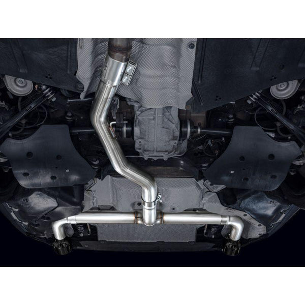 AWE 19-23 BMW 330i / 21-23 BMW 430i Base G2X Track Edition Axle Back Exhaust - Diamond Black - ModMyEuro