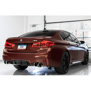 AWE Tuning 18-19 BMW F90 M5 SwitchPatch Cat-Back Exhaust- Black Diamond Tips - ModMyEuro