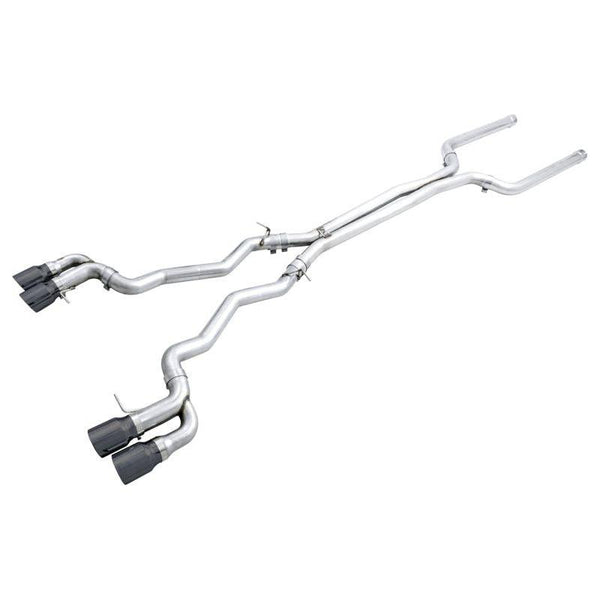 AWE Tuning 18-19 BMW M5 (F90) 4.4T AWD Cat-back Exhaust - Track Edition (Diamond Black Tips) - ModMyEuro