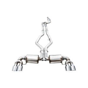 AWE Tuning 2019+ BMW M340i (G20) Non-Resonated Touring Edition Exhaust - Quad Chrome Silver Tips - ModMyEuro