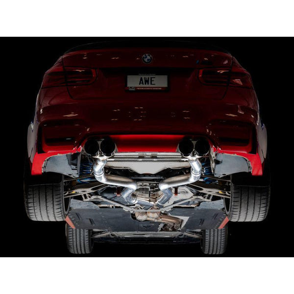 AWE Tuning BMW F8X M3/M4 Track Edition Catback Exhaust - Diamond Black Tips - ModMyEuro