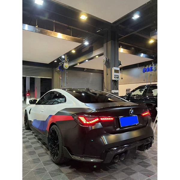 BMW G82 / G83 M4 & G22 / G23 / G26 4 Series - GTS Style OLED Taillights - Factory Red - ModMyEuro